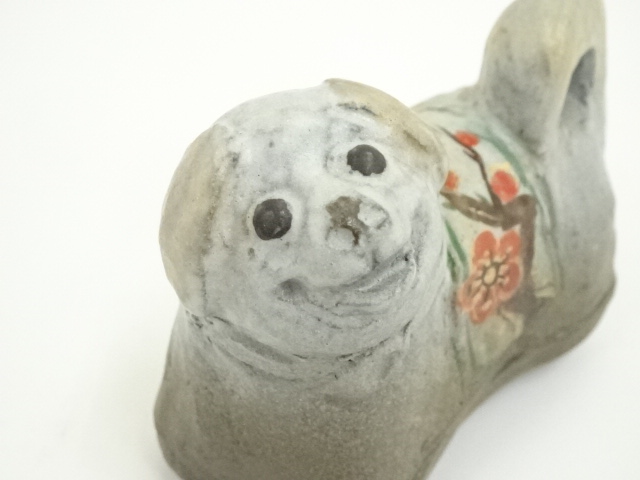  小倉健造　犬香合（共箱）